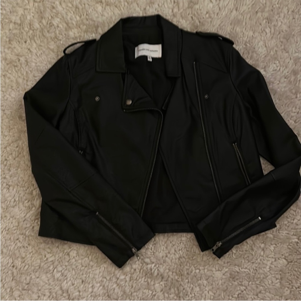 Cupcakes and Cashmere - leather jacket